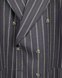 Suitsupply hip double breasted pak met brede strepen, bemberg voering