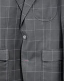 Antraciet met paarse ruit