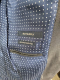 Suitsupply pak van birdseye stof met verstelbare gesp broek