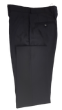 Donkerblauw gestreept pak