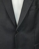 Thom Broekman pak in blauw met strepen