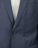 Society Shop pak in blauw sharkskin van Antoni Rossi stof