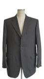 Pinstripe antraciet drieknoops, Corneliani