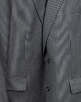 Eduard Dressler pak van Loro Piana stof met strepen, broek met omslag