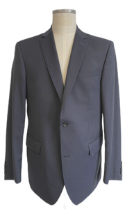 Blauw met lichtblauw knoopsgat revers, Carl Gross